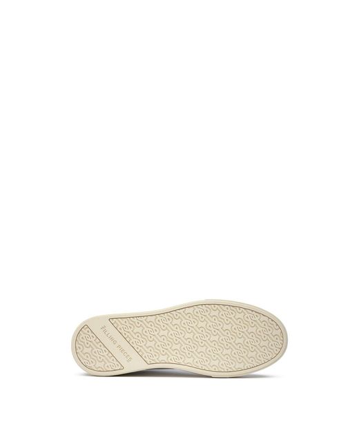 Filling Pieces White Tiebreak Core Trainers, Leather for men