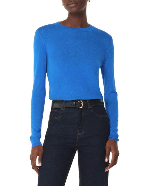 Whistles Blue Women's Annie Sparkle Crew Neck