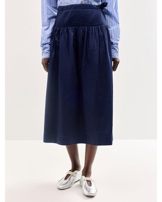 Damson Madder Blue Josie Midi Skirt