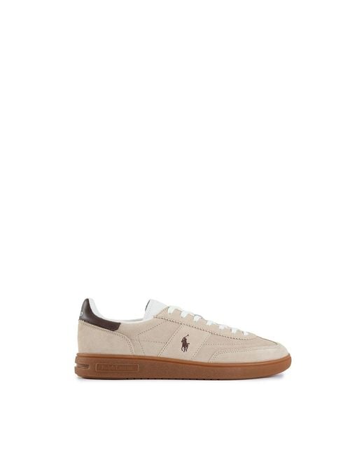 Polo Ralph Lauren White Bedford Suede Trainers for men