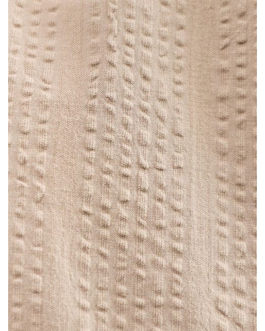 Only & Sons Natural Seersucker Jogger Shorts for men
