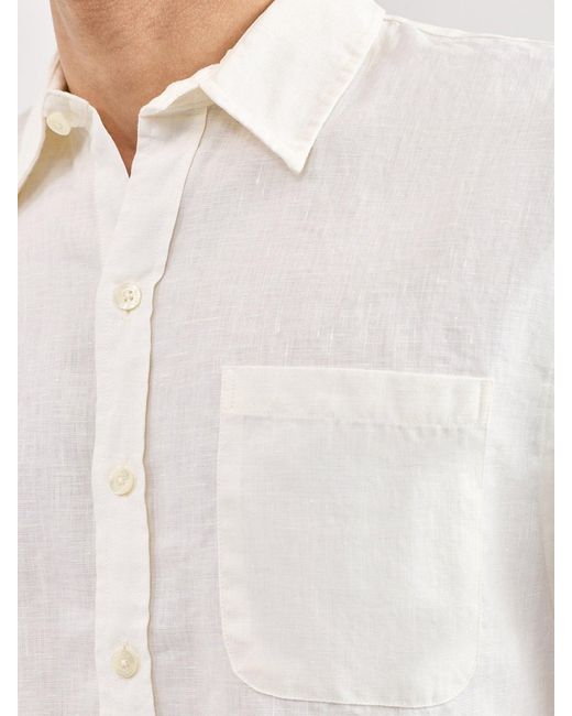 COLORFUL STANDARD White Short Sleeve Shirt for men