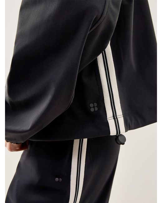 Sweaty Betty Blue Explorer Side Tape Zip Through Midlayer