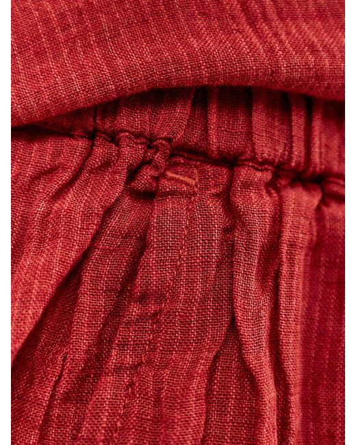 Eileen Fisher Red Walking Shorts