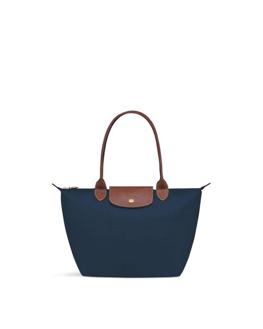 Longchamp Blue Le Pliage Original Medium Tote Bag