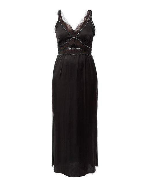 Never Fully Dressed Black Women's Mimi Dress With Stud Trim