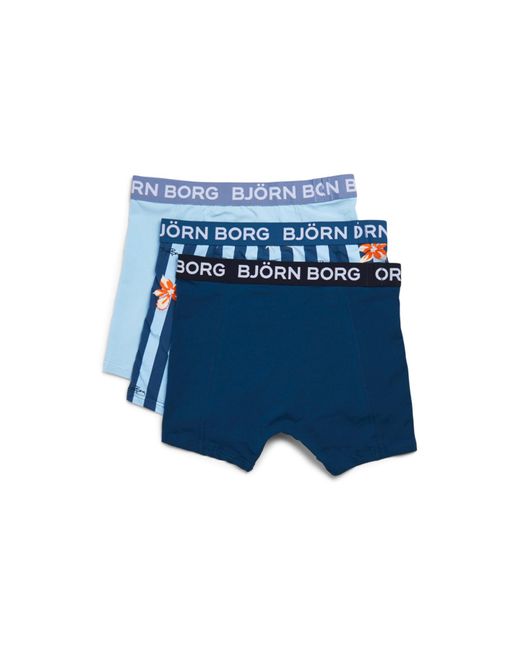 Björn Borg Blue Men's Cotton Stretch Boxer 3 Pack for men