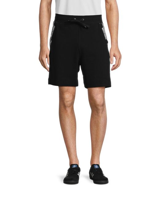 Moschino Black Men's Taping Shorts for men