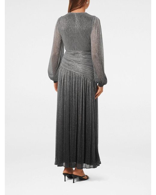 Forever New Gray Women's Viv Ombre Plisse Maxi Dress