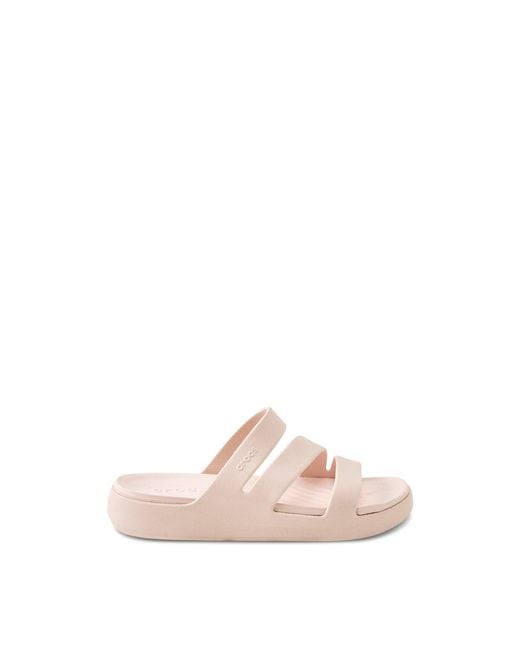 CROCSTM Pink Getaway Strappy Sandals Nude