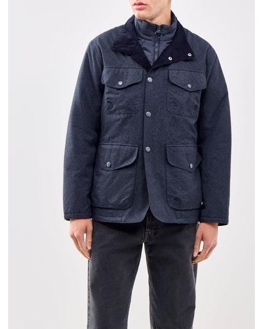 Barbour Blue Modern Ogston Waterproof Field Jacket for men