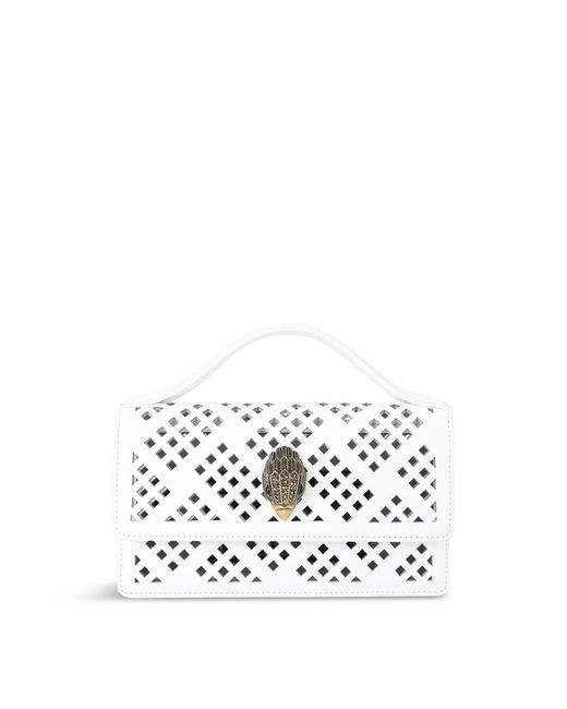 Kurt Geiger White Small Bond Top Handle Bag