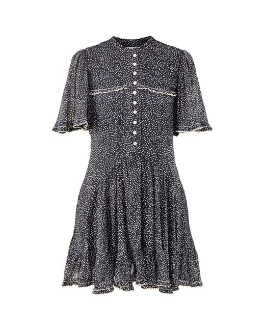 Isabel Marant Gray Daynia-Ga Mini Dress Multi