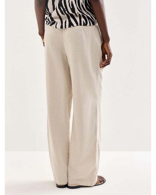 Vero Moda White Jesmilo High Waisted Wide Leg Trousers