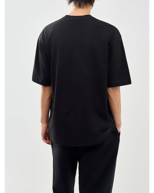 Lacoste Black Heavy Jersey T-Shirt for men