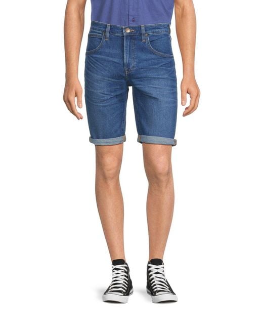 Lee Jeans Blue Men's Denim Shorts for men