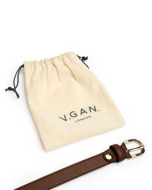 V.Gan White Vegan Belt Bag