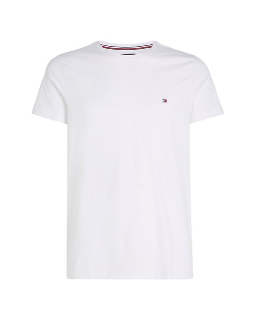 Tommy Hilfiger White Core Stretch Slim T-Shirt for men