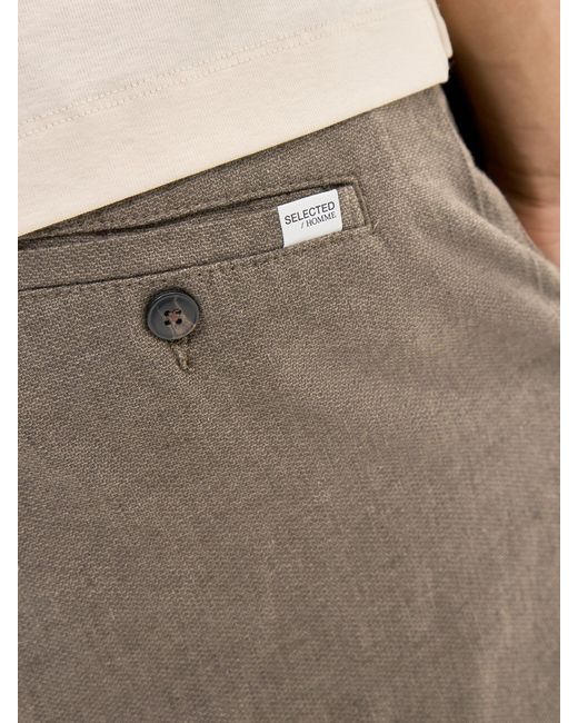 SELECTED Gray Brody Shorts for men