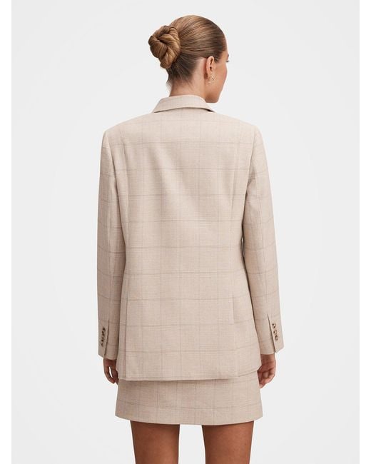 Forever New White Lottie Double Breasted Blazer