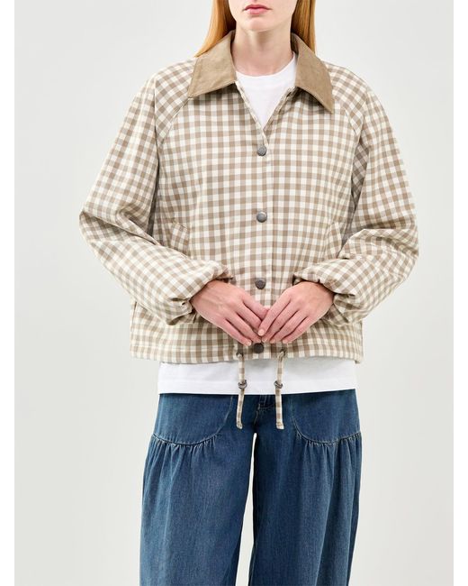 Barbour White Ovingham Casual Jacket Sand Multi