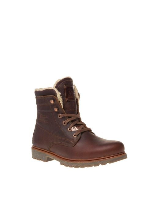 Panama Jack Brown Panama 03 Aviator Boots, Leather for men