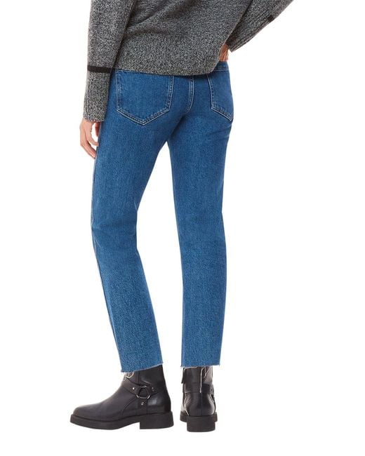 Whistles Blue Authentic Slim Frayed Jean
