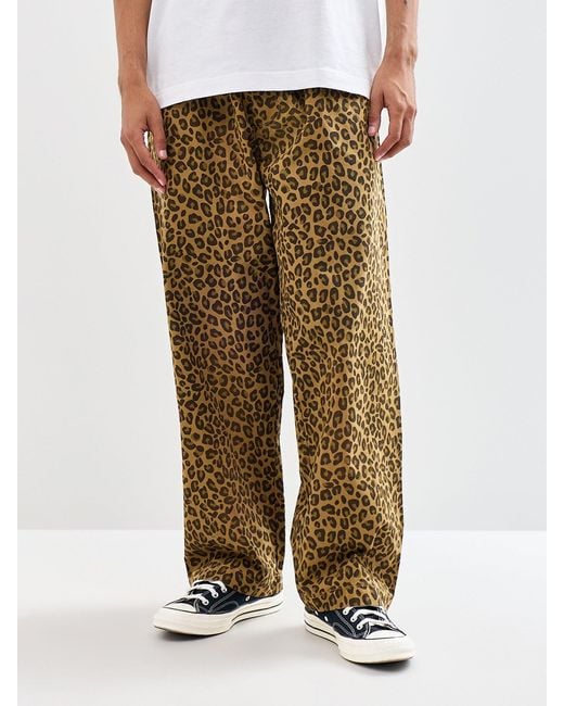 Service Works Green Organic Leopard Easy Chef Trousers for men