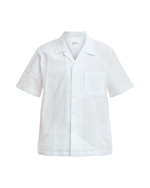 Universal Works White Men's Delos Cotton Road Shirt for men