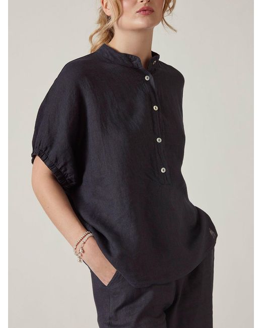 James Lakeland Blue Relaxed Fit Blouse