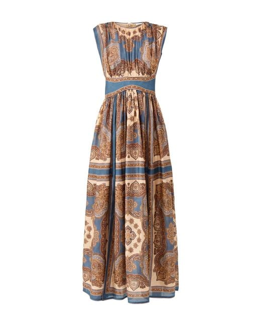 Zimmermann Natural Mahon Waisted Maxi Dress Multi