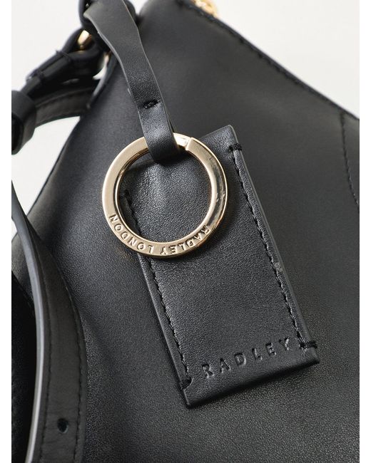 Radley Black Pockets Medium Zip Top Crossbody Bag