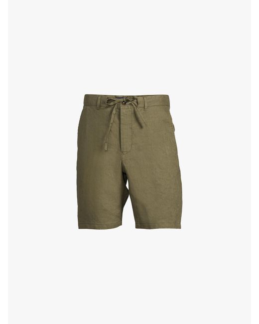 Gant Green Men's Relaxed Linen Shorts for men