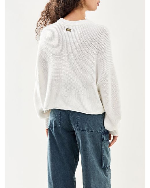 Barbour White Alexis Knitted Jumper