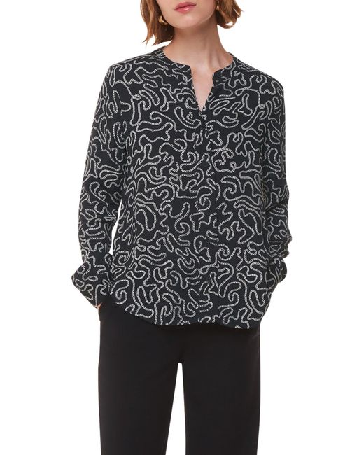 Whistles Black Women's Chain Print Shirt