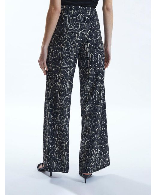 James Lakeland Gray Python Print Trousers