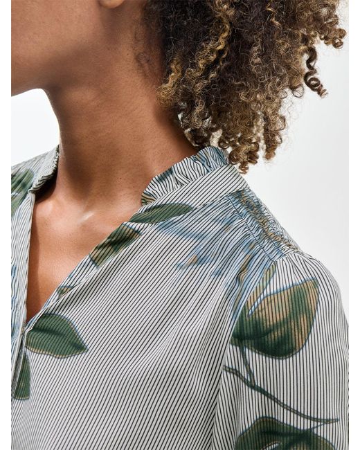 Soya Concept Gray Gina Floral Shirt, Viscose