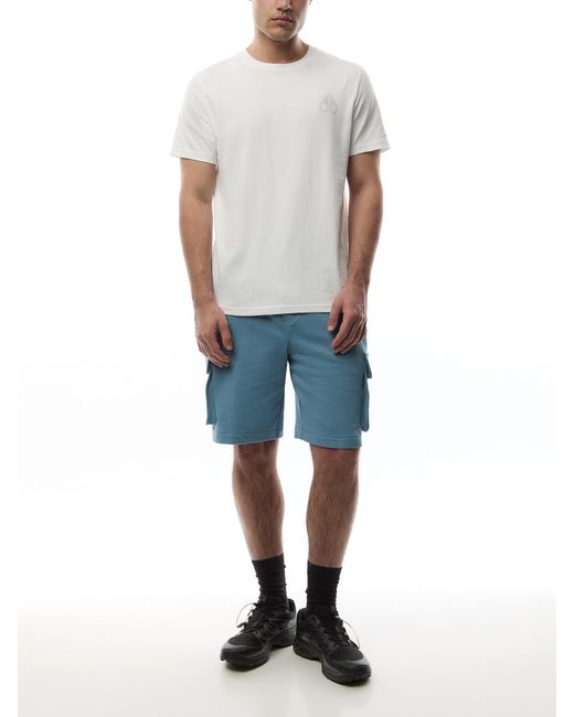Moose Knuckles Blue Off Island Tee for men