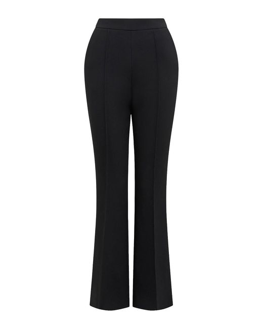 Forever New Black Bethany Petite Pintuck Flared Pants
