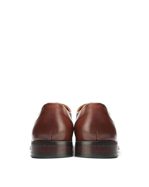 Simon Carter Brown Stegosaurus Derby Shoes for men