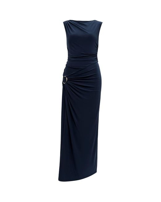 Forever New Blue Kinsley Sleeveless Jersey Midi Dress