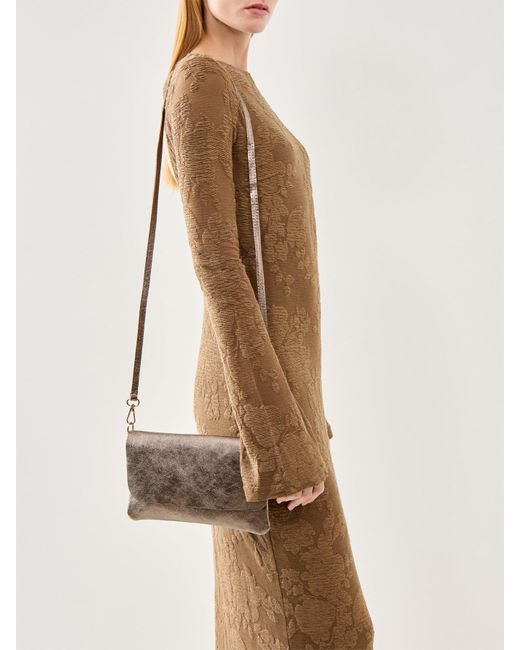 Marlon Natural Mini Sally Metallic Pochette Bag