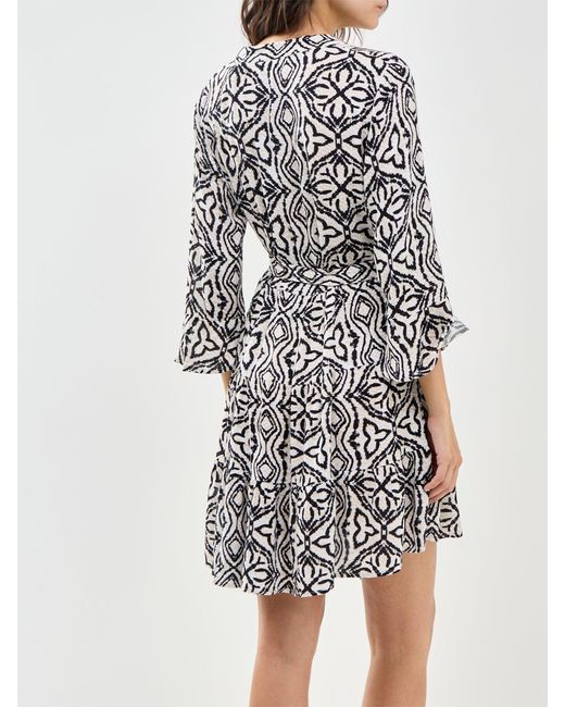 Vero Moda White Short V-Neck Dress Pattern