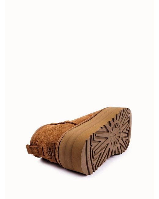 Ugg Brown Classic Ultra Mini Platform Boots