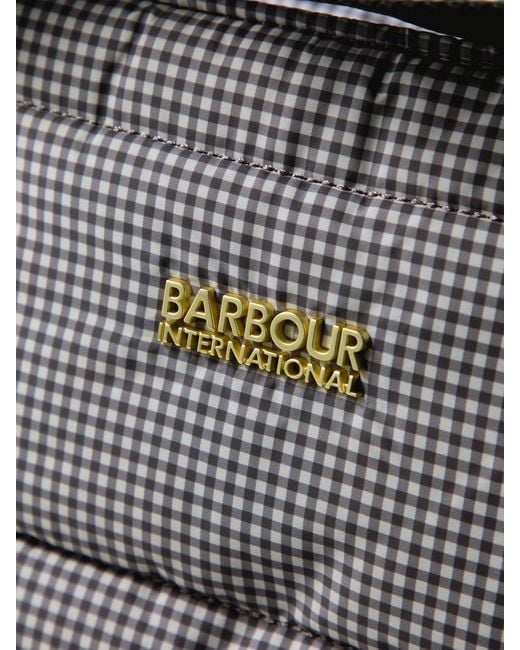 Barbour Black Monaco Check Tote Bag