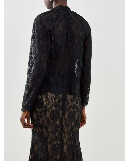 Self-Portrait Black Lace Blouse