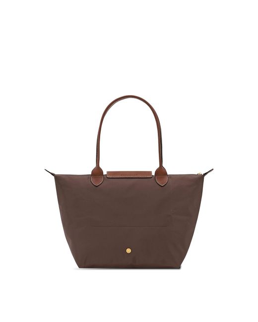 Longchamp Brown Le Pliage Original Tote Bag Medium