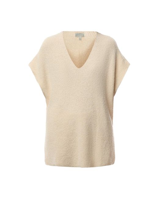 Pretty Lavish White Katya Rib Knit Oversized Top