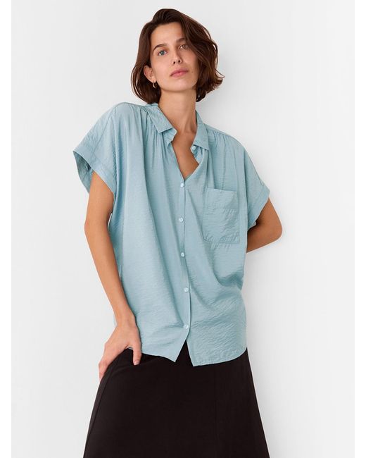 Whistles Blue Nicola Button Through Shirt