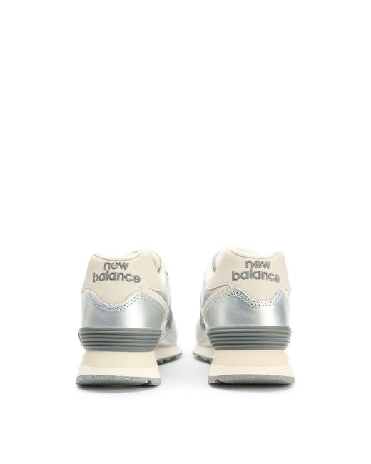 New Balance White 574 Trainers for men